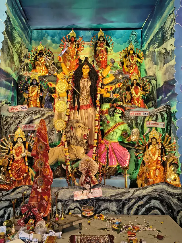 The nine forms of Ma Durga on Maha Saptami