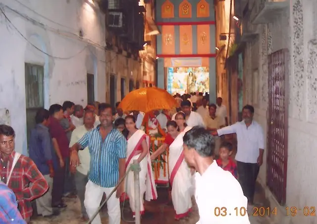Procession through the lane