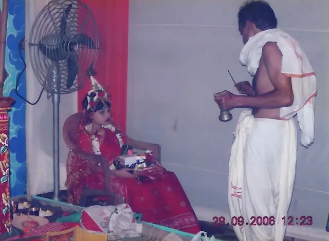 Kumari puja rituals
