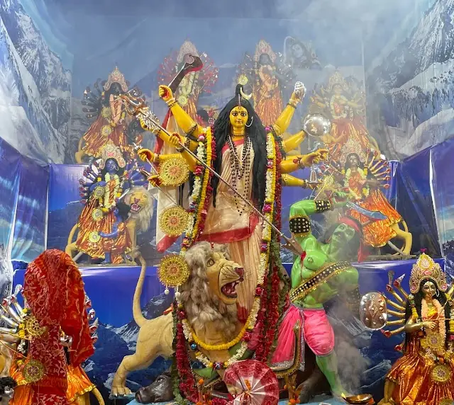 The nine goddesses in full splendour